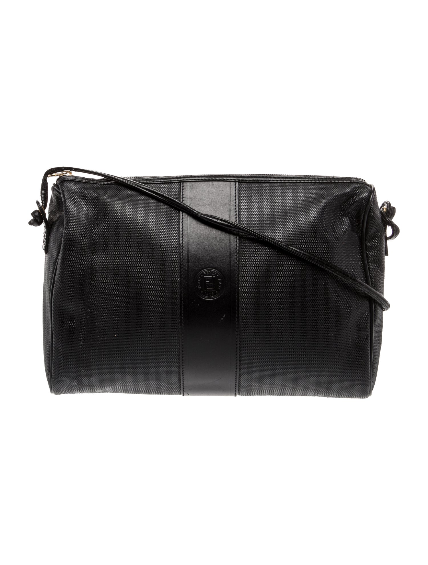 Fendi Pequin Shoulder Bag Vintage