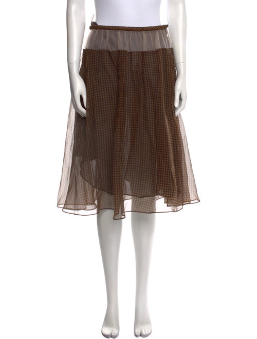 Fendi Silk Knee-Length Skirt