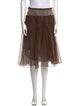 Fendi Silk Knee-Length Skirt