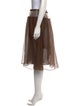 Fendi Silk Knee-Length Skirt