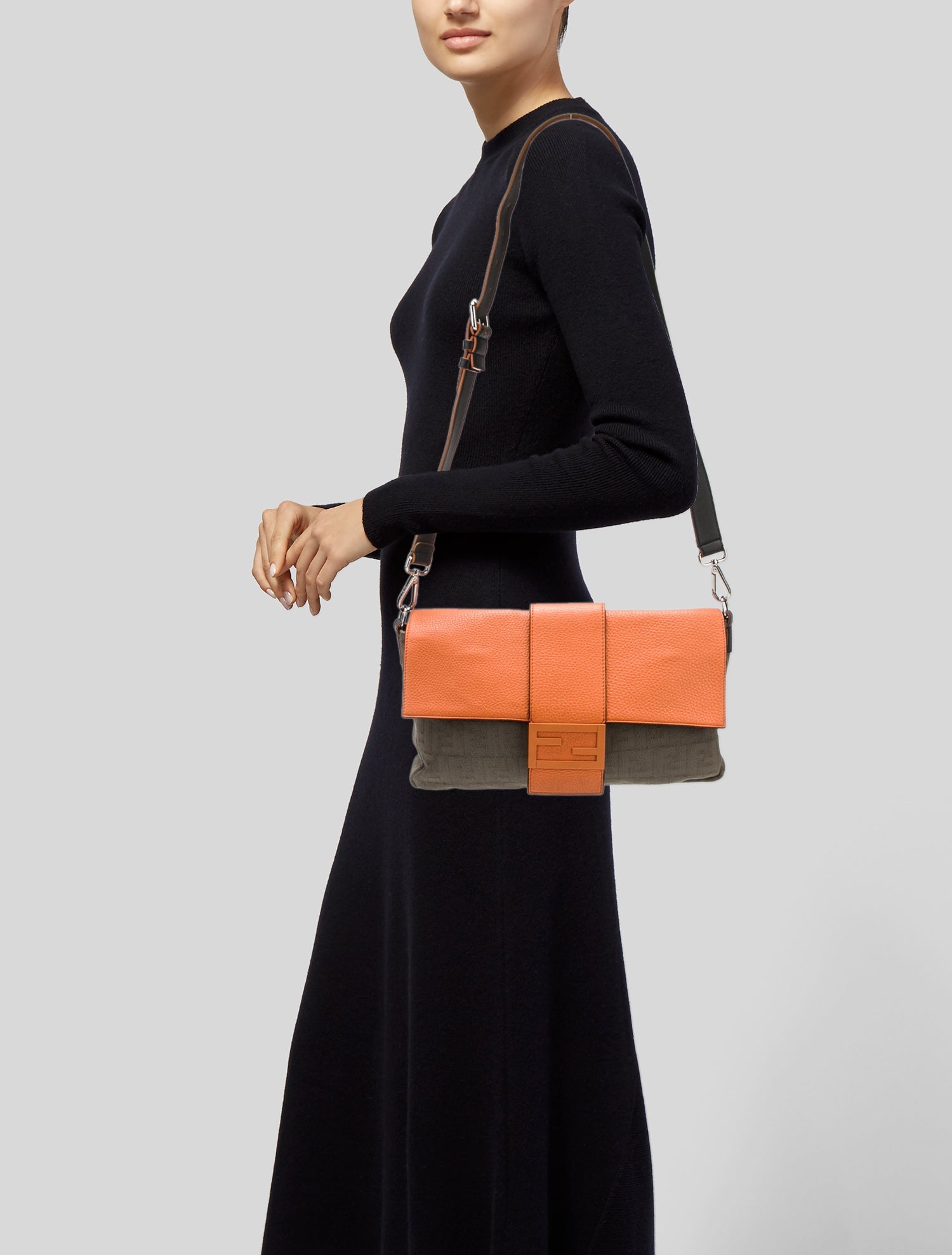 Fendi Canvas Baguette