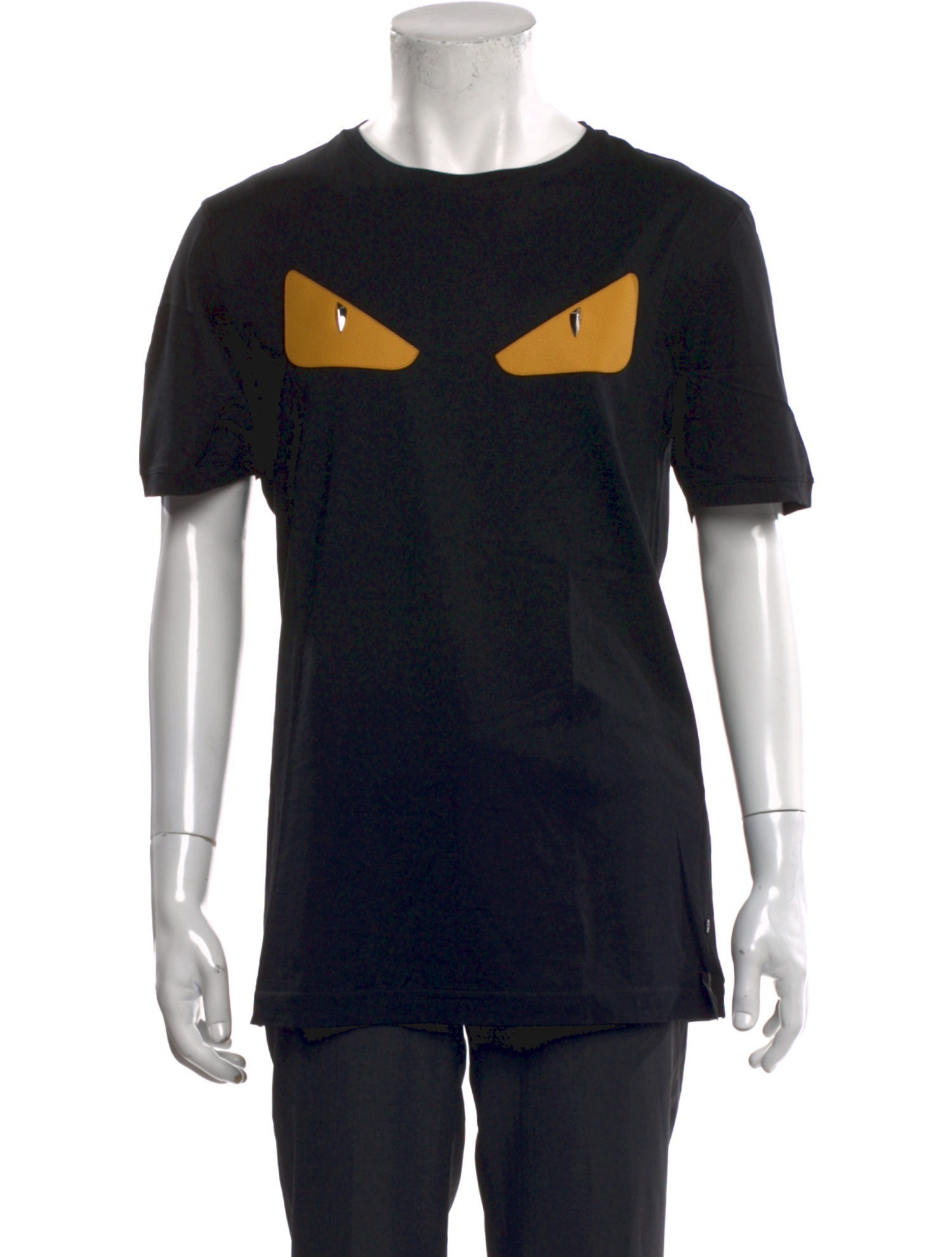Fendi Monsters Motif Crew Neck T-Shirt