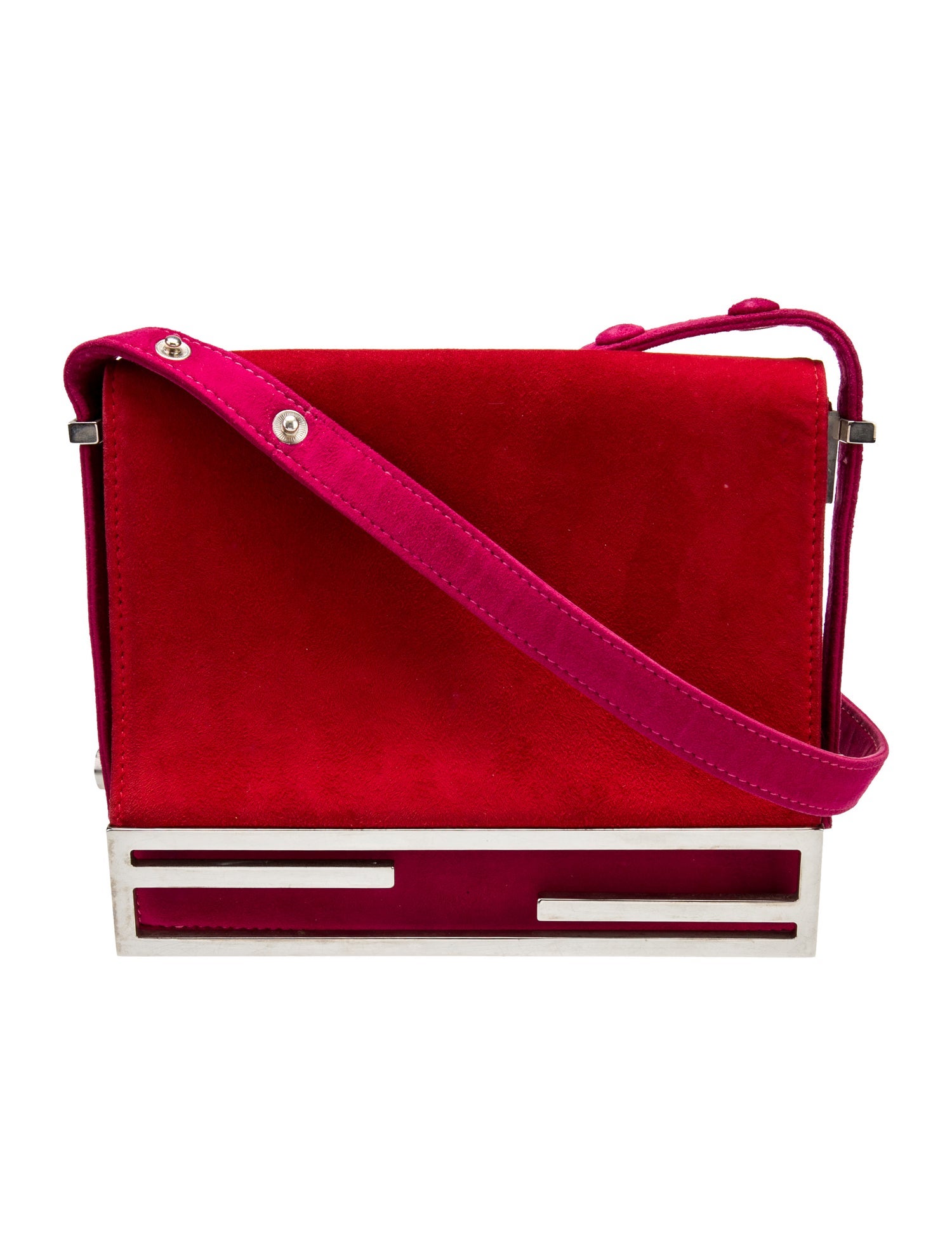 Fendi Suede Shoulder Bag