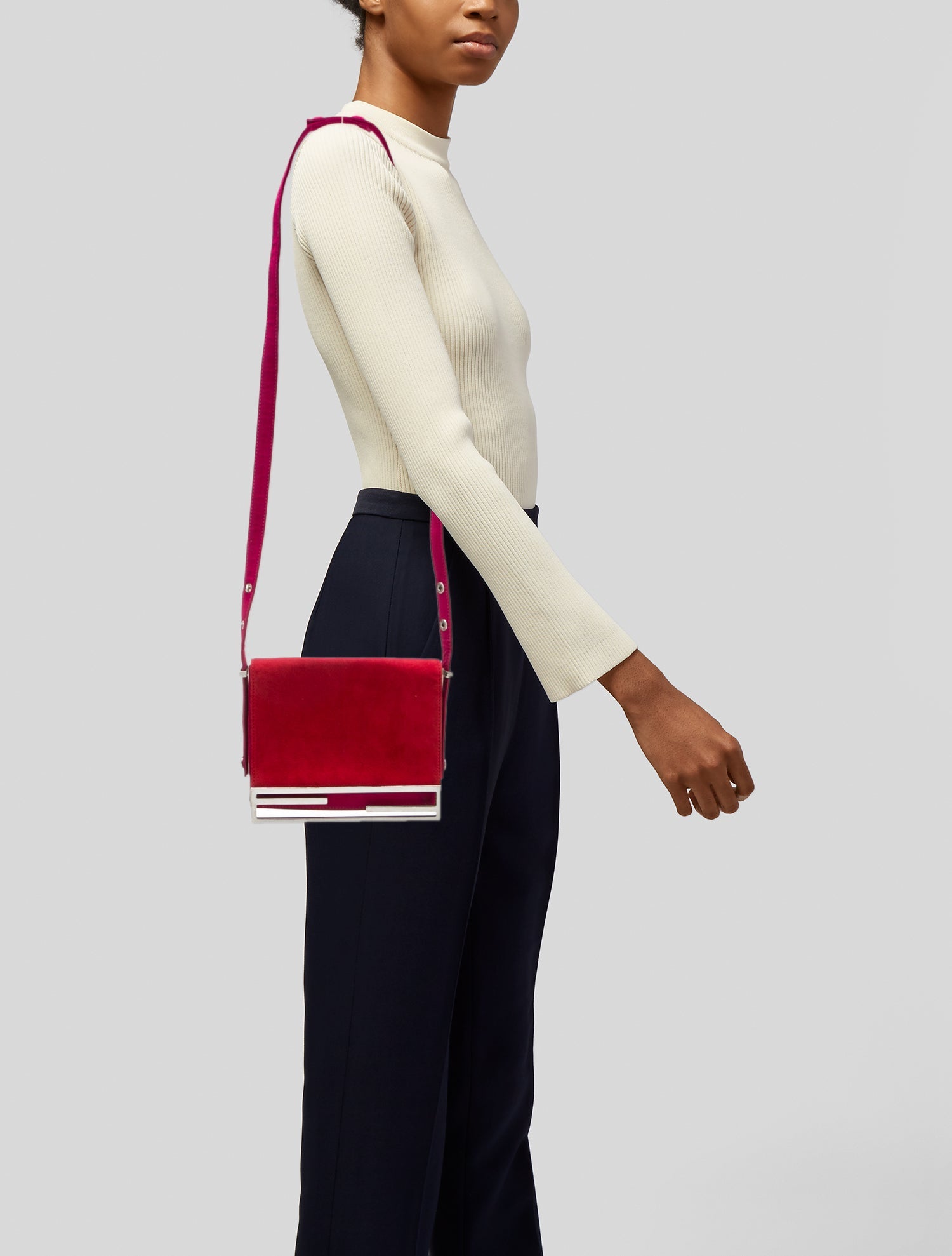 Fendi Suede Shoulder Bag