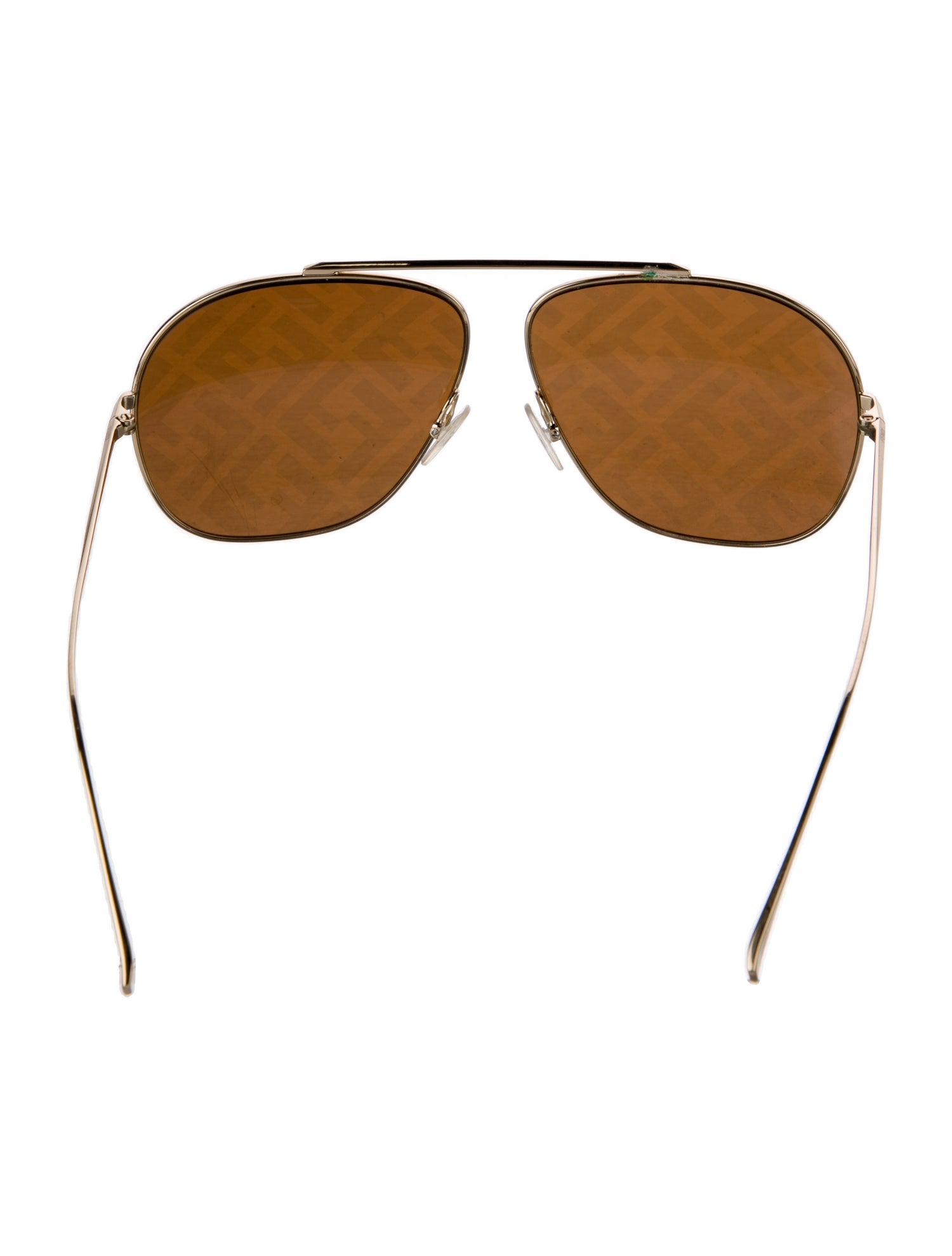 Fendi Zucca FF Logo Aviator Sunglasses