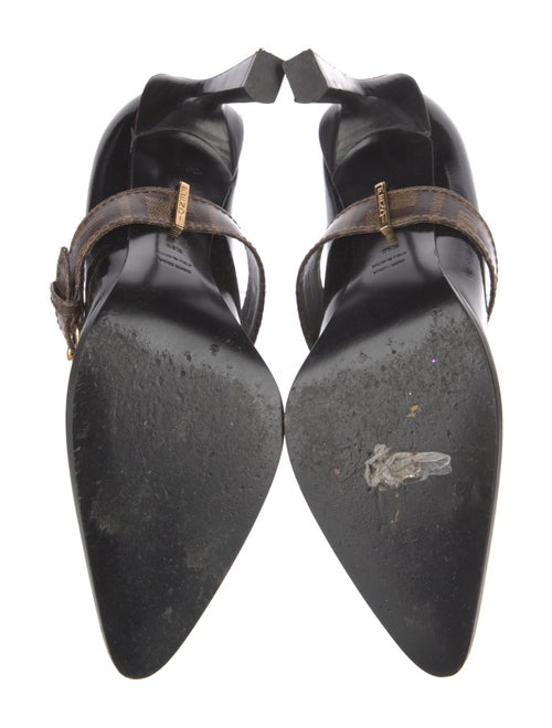 Fendi Zucca FF Logo Patent Leather Pumps