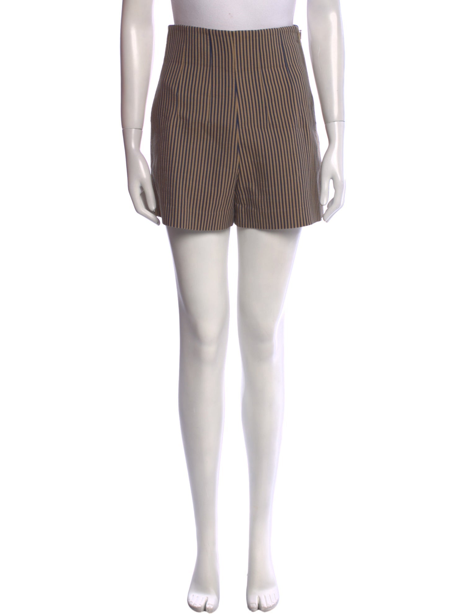 Fendi Striped Mini Shorts