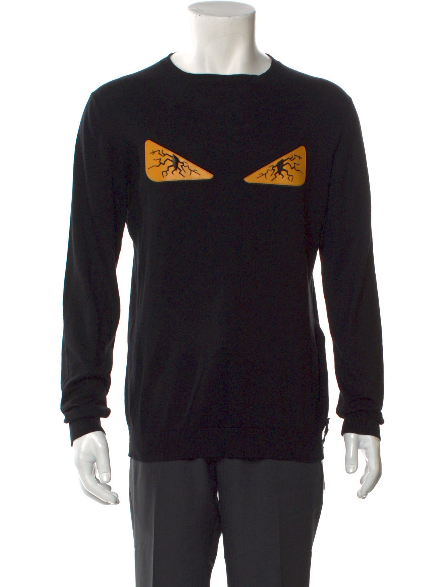 Fendi Graphic Print Crew Neck Pullover