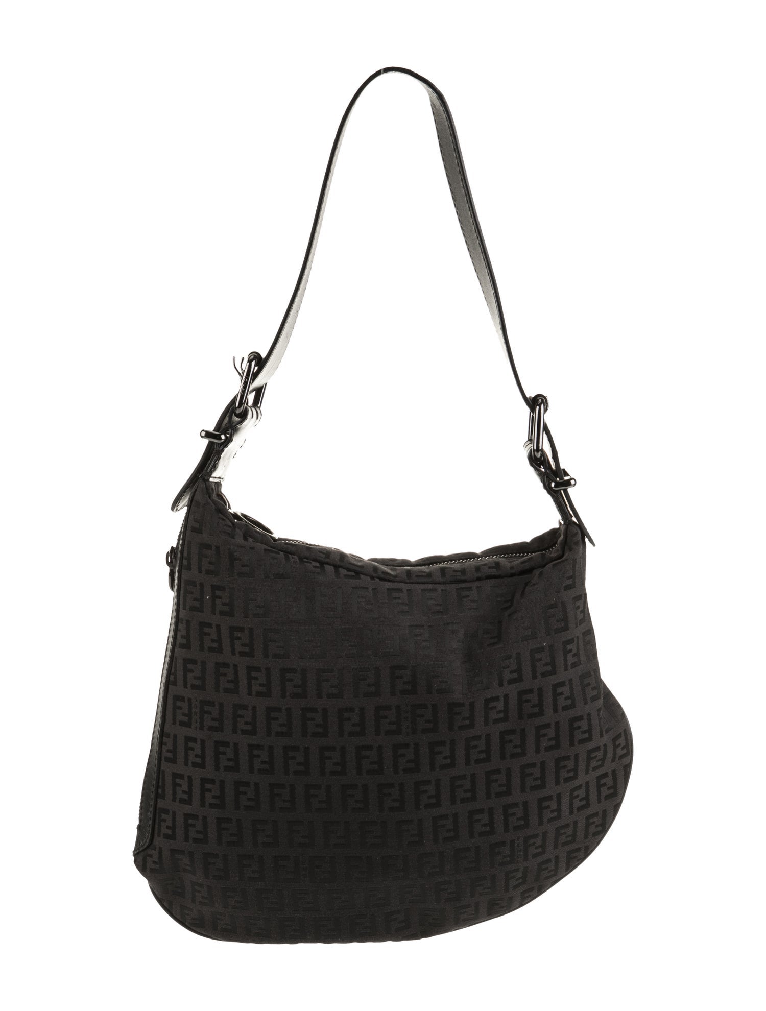 Fendi Zucchino FF Shoulder Bag Vintage