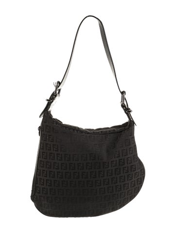 Fendi Shoulder Bags Zucchino FF Bag Vintage