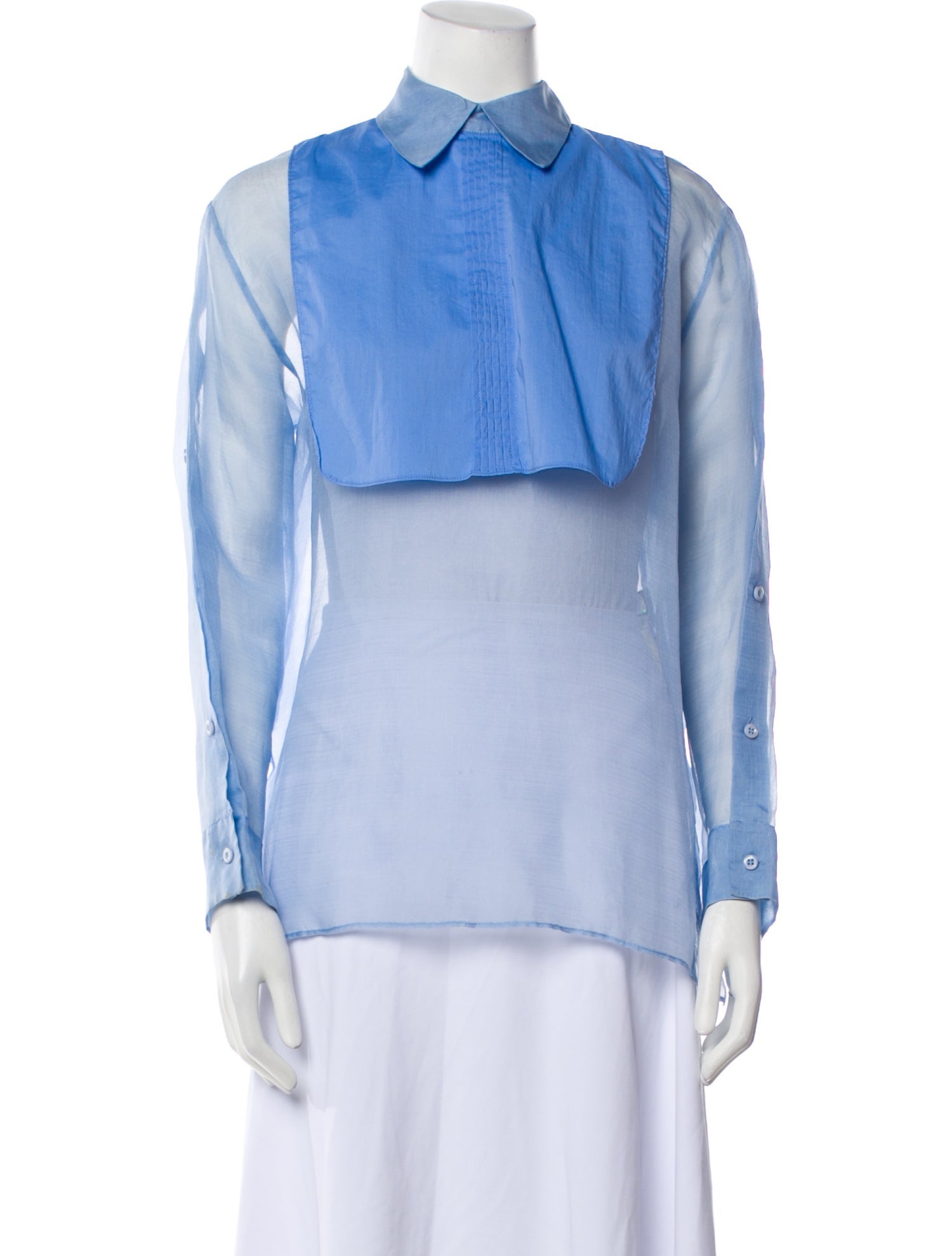 Fendi Silk Long Sleeve Blouse