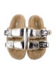 Fendi Leather Slides