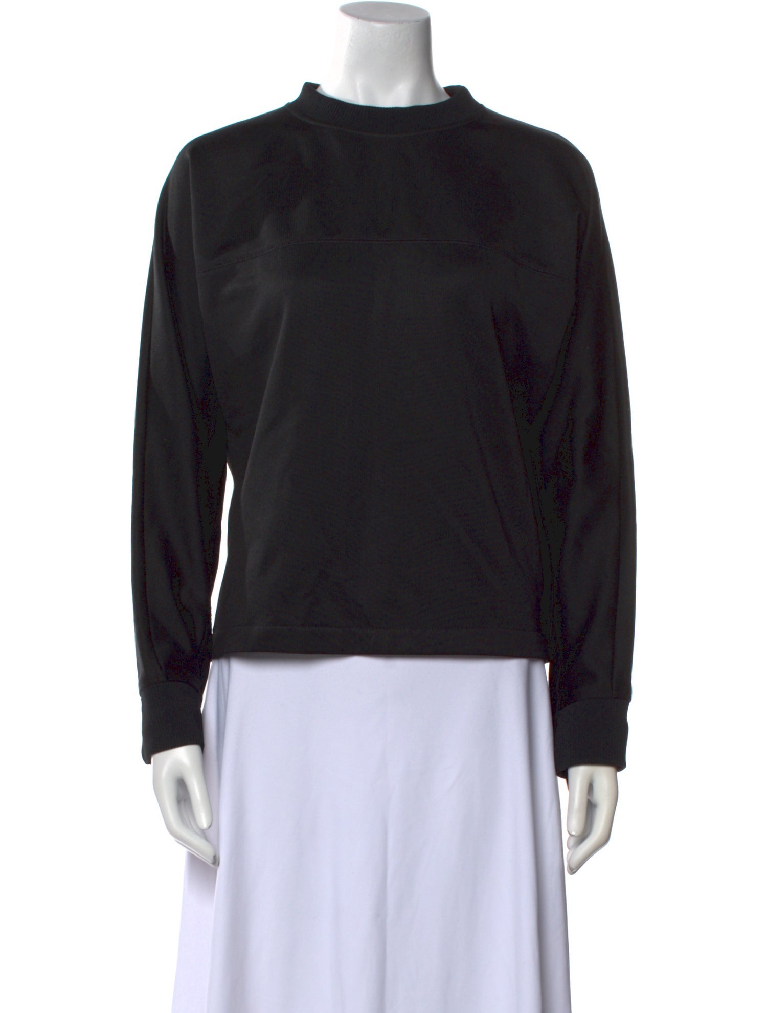 Fendi Mock Neck Long Sleeve Sweatshirt