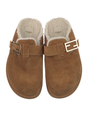 Fendi Suede Mules