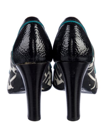 Fendi Zucca FF Logo Canvas Pumps