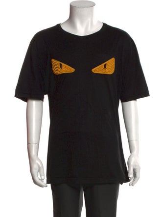 Fendi Monsters Motif Crew Neck T-Shirt