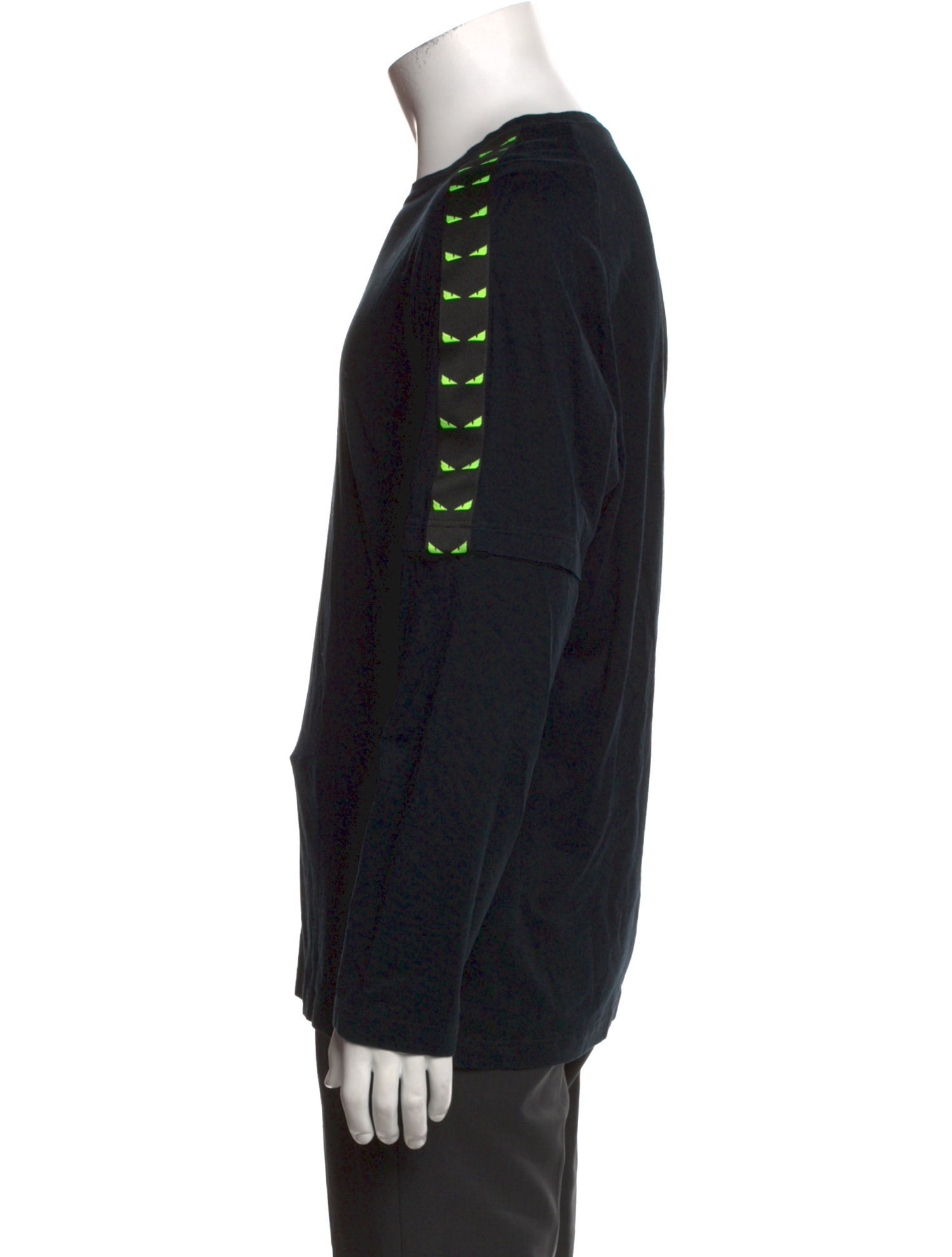 Fendi Monsters Motif Crew Neck T-Shirt