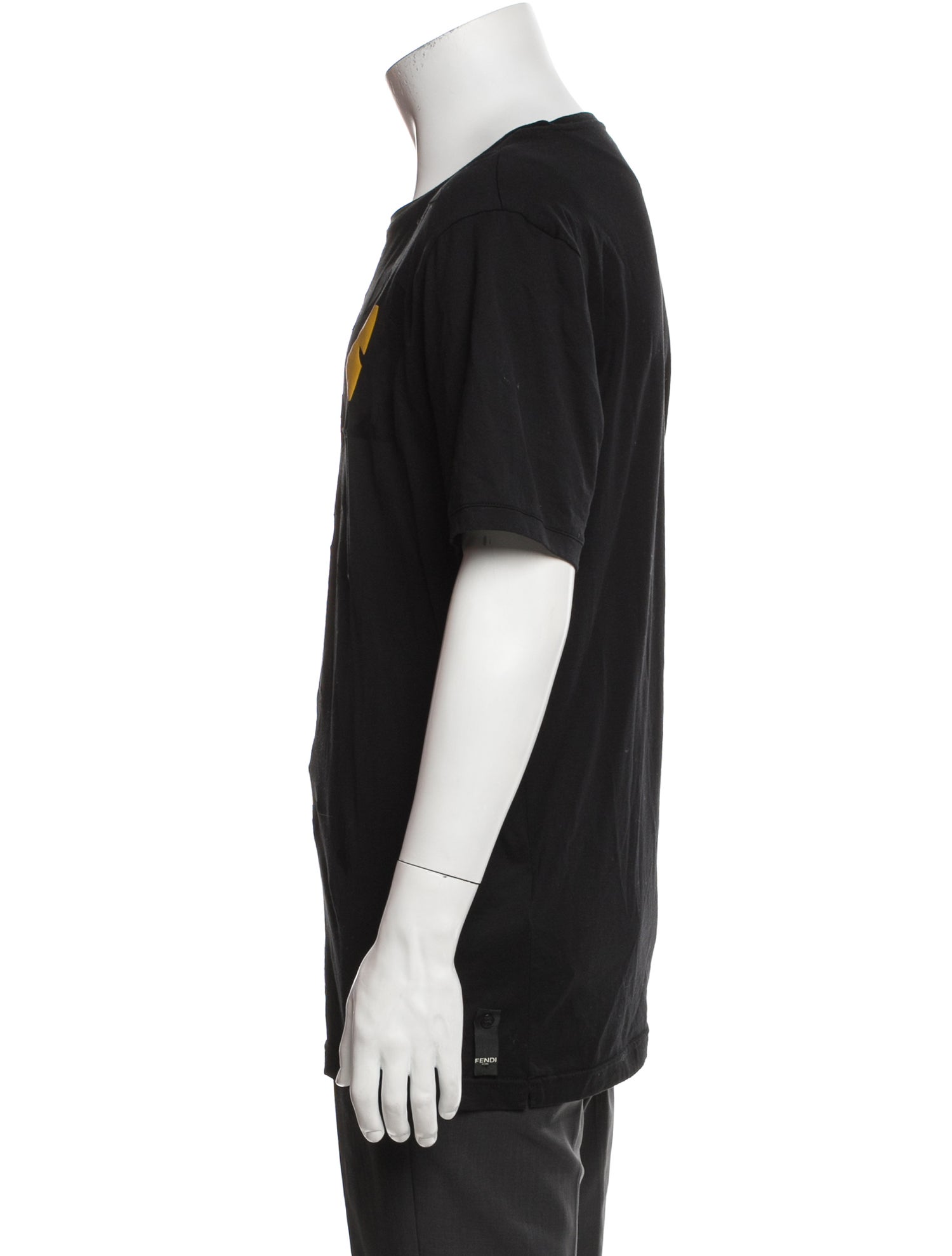 Fendi Monsters Motif Crew Neck T-Shirt