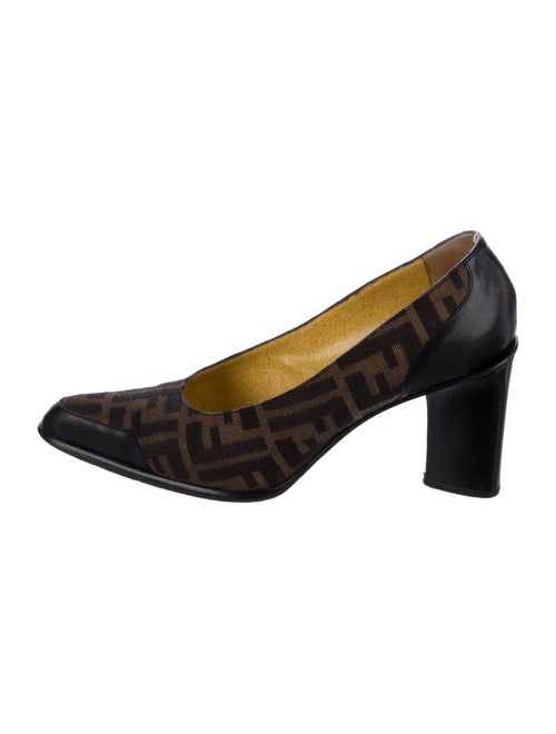 Fendi Zucca FF Logo Canvas Pumps