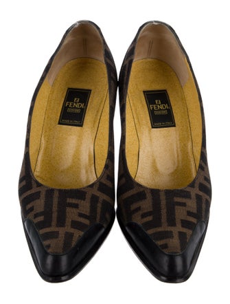 Fendi Zucca FF Logo Canvas Pumps
