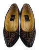 Fendi Zucca FF Logo Canvas Pumps