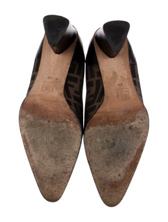 Fendi Zucca FF Logo Canvas Pumps