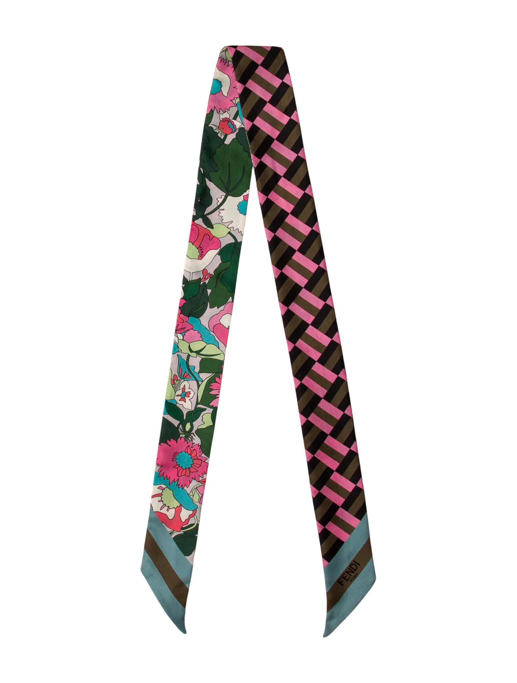 Fendi Zucca FF Logo Printed Scarf