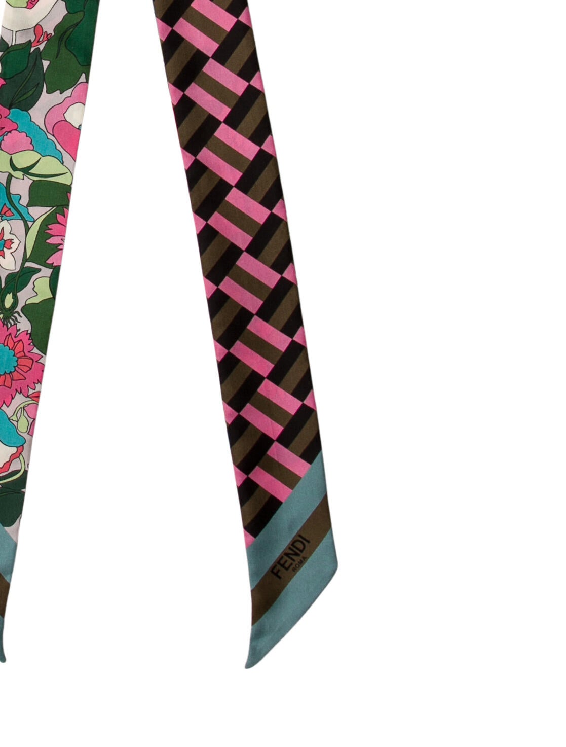 Fendi Zucca FF Logo Printed Scarf