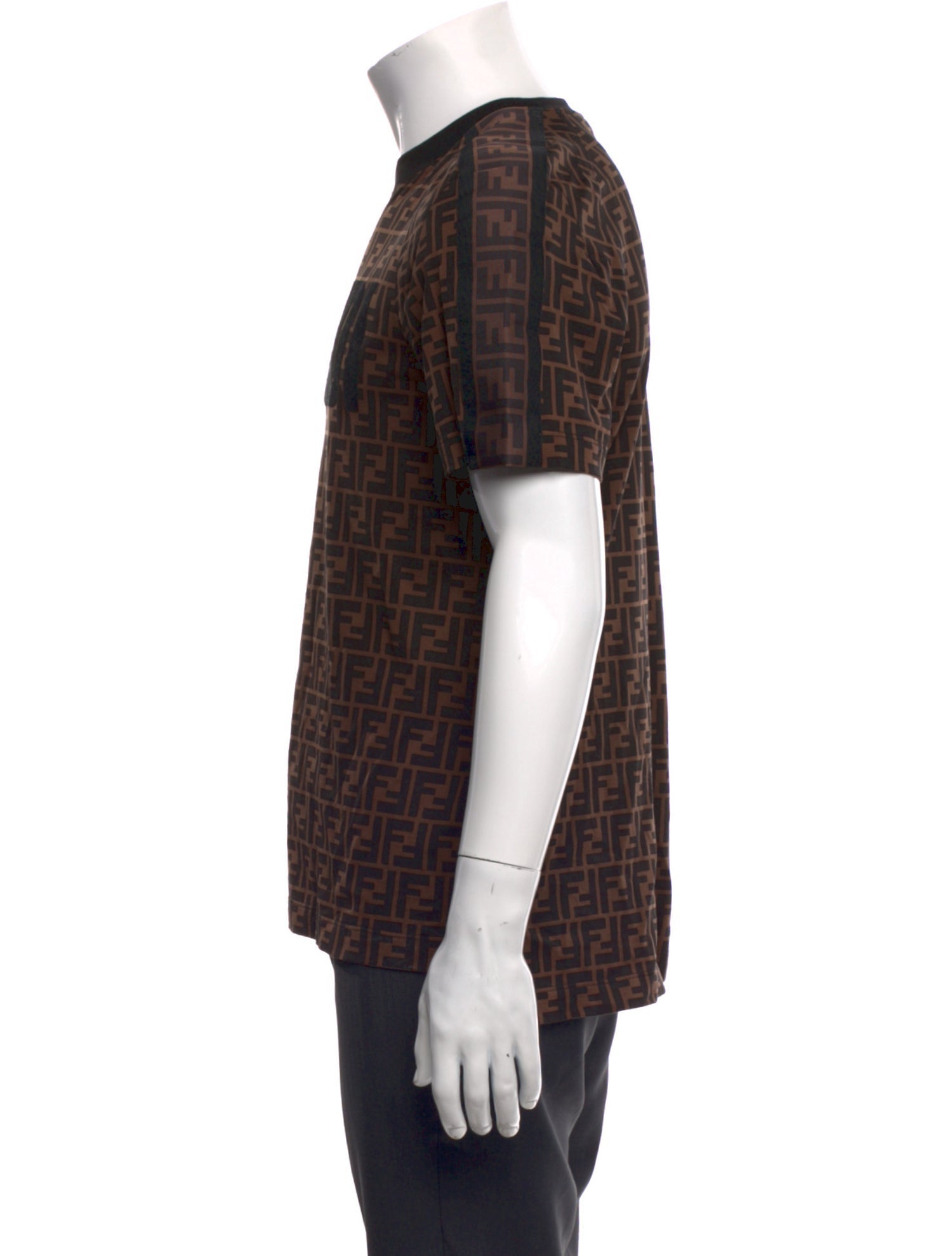 Fendi Zucca FF Logo Graphic Print T-Shirt