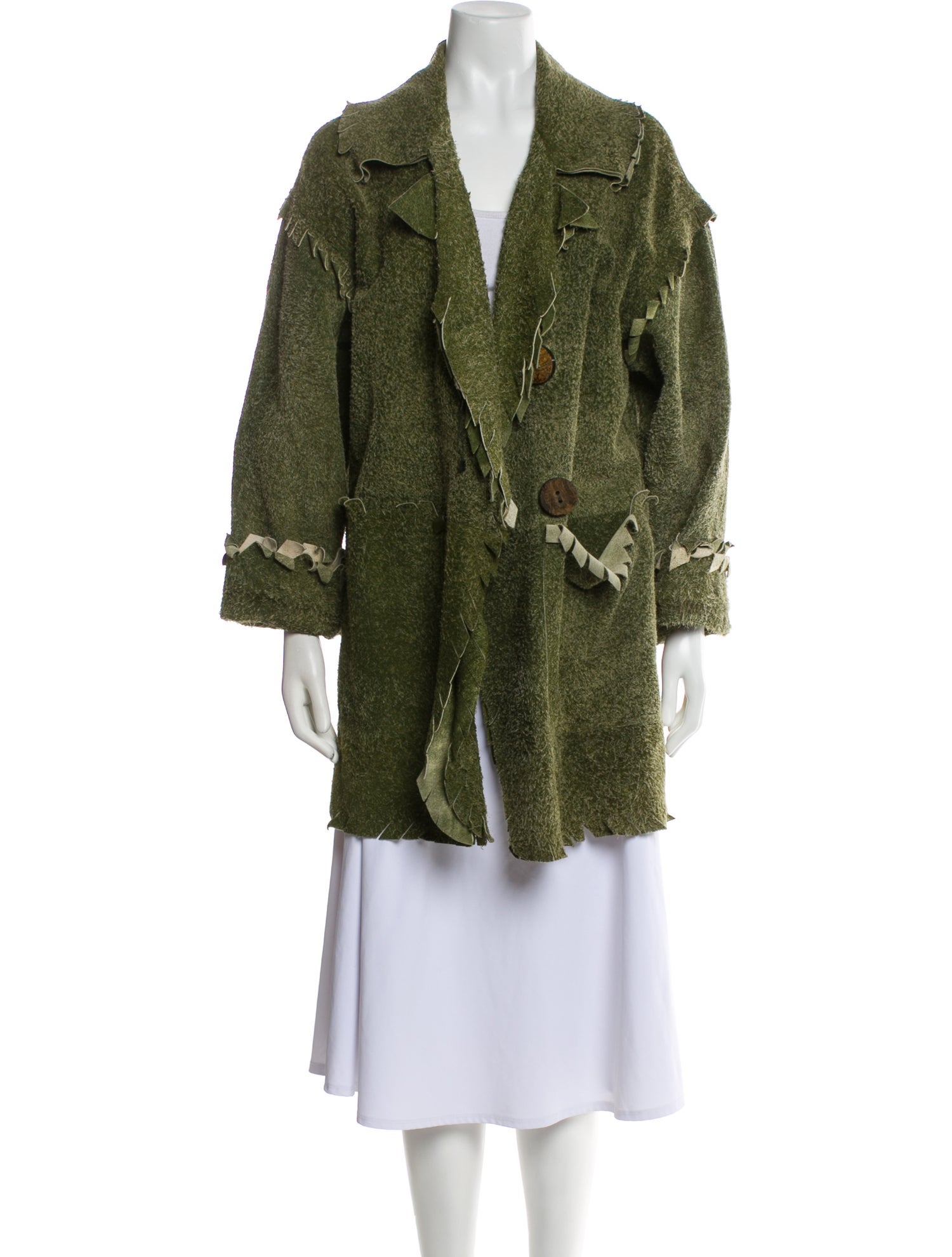 Fendi Vintage 1990's Faux Fur Coat