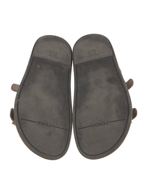 Fendi Zucca FF Logo Canvas Slides
