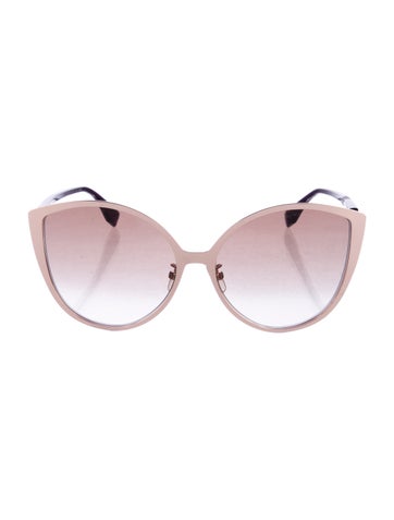 Fendi Sunglasses Zucca FF Logo Cat-Eye