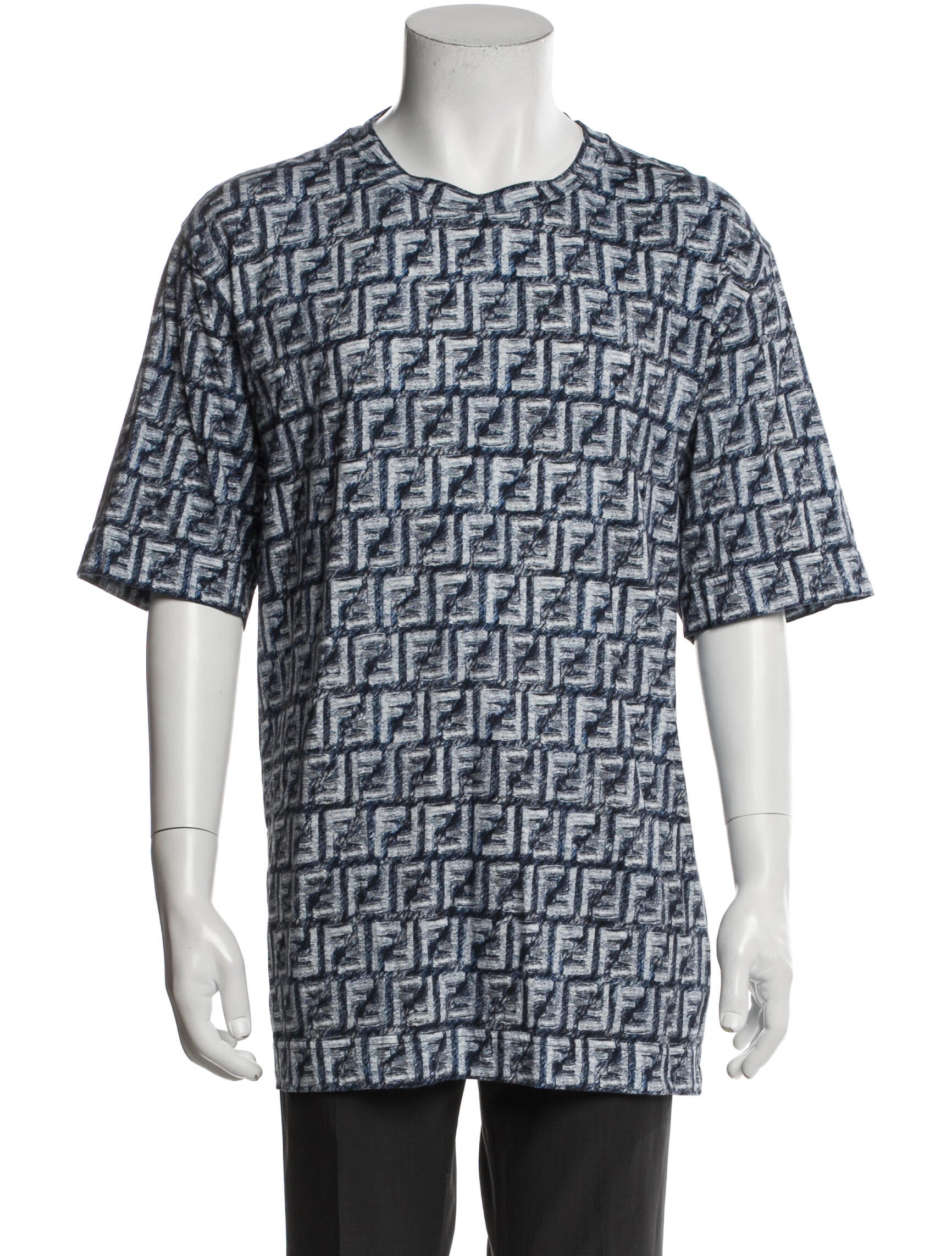 Fendi Zucca FF Logo Printed T-Shirt w/ Tags