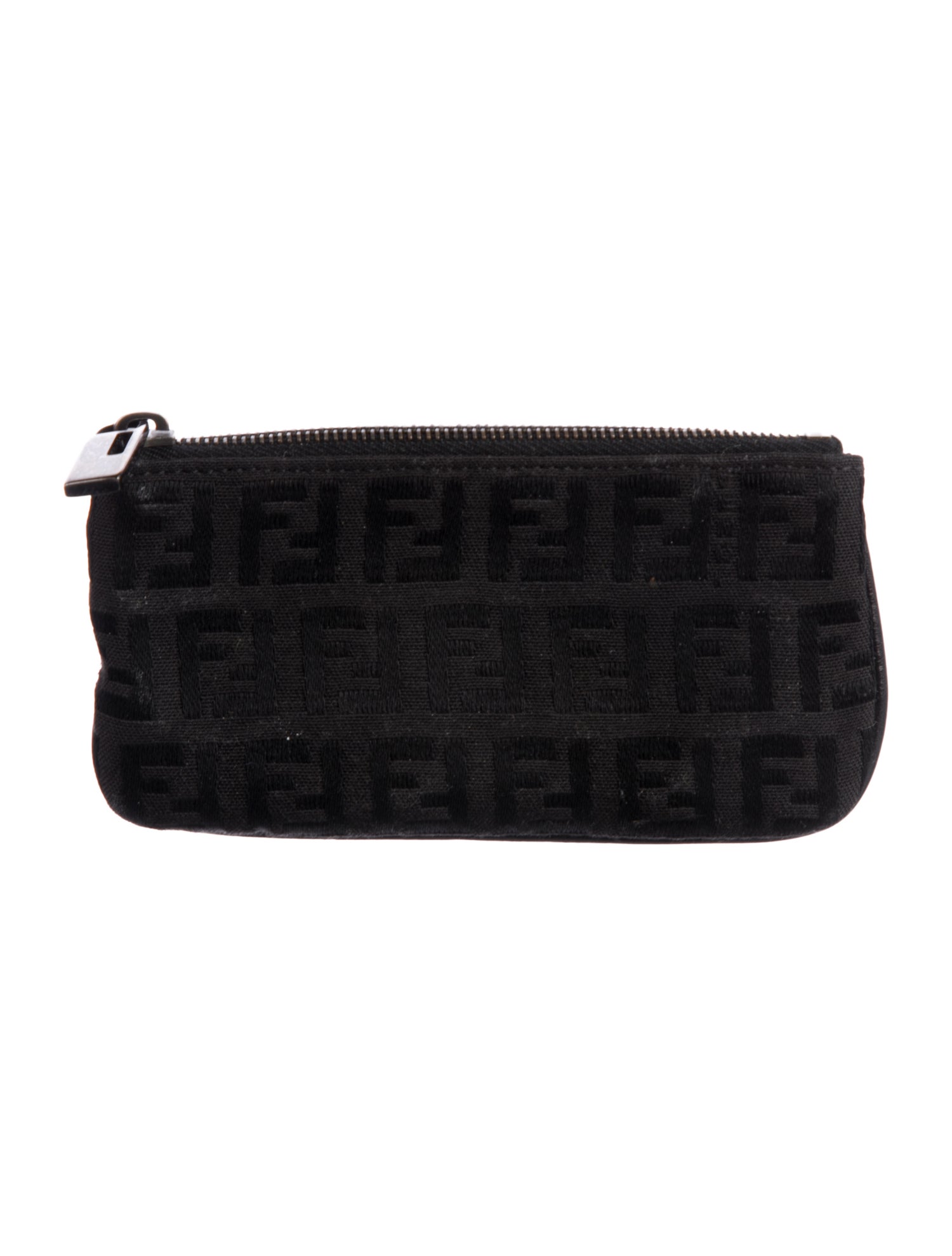 Fendi FF Zucca Coin Keychain