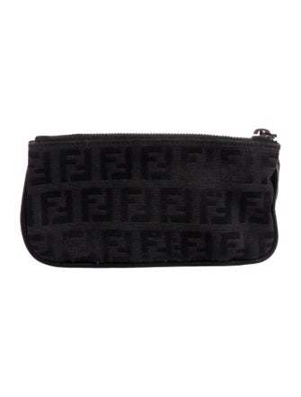 Fendi FF Zucca Coin Keychain