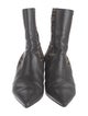 Fendi Zucca FF Logo Leather Sock Boots