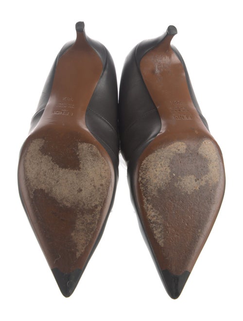 Fendi Zucca FF Logo Leather Sock Boots