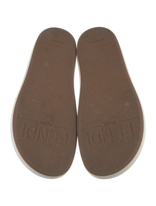 Fendi Leather Printed Slides