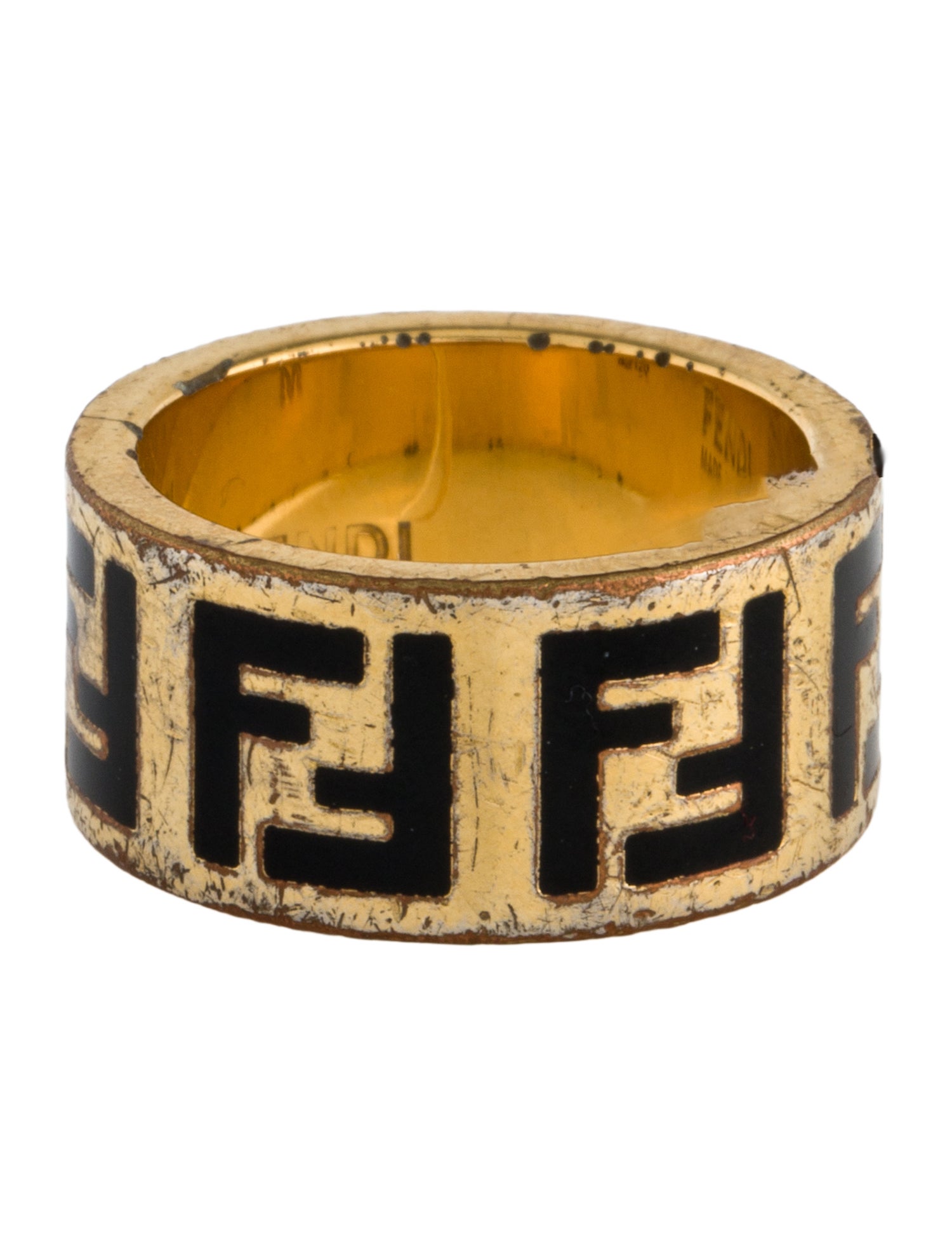 Fendi Enamel Forever Fendi Band Ring