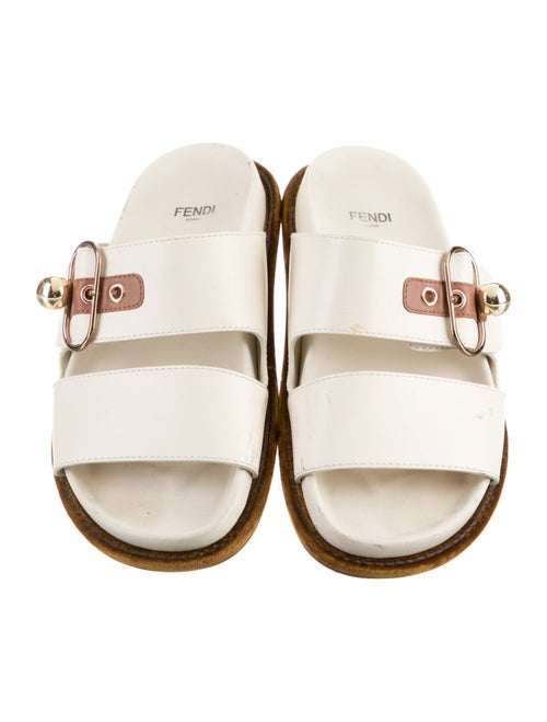 Fendi Leather Slides