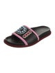 Fendi Leather Printed Slides