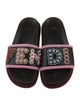Fendi Leather Printed Slides