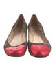 Fendi Zucca FF Logo Canvas Ballet Flats