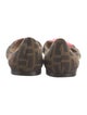 Fendi Zucca FF Logo Canvas Ballet Flats