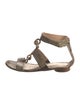 Fendi Snakeskin Animal Print Gladiator Sandals