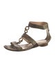 Fendi Snakeskin Animal Print Gladiator Sandals