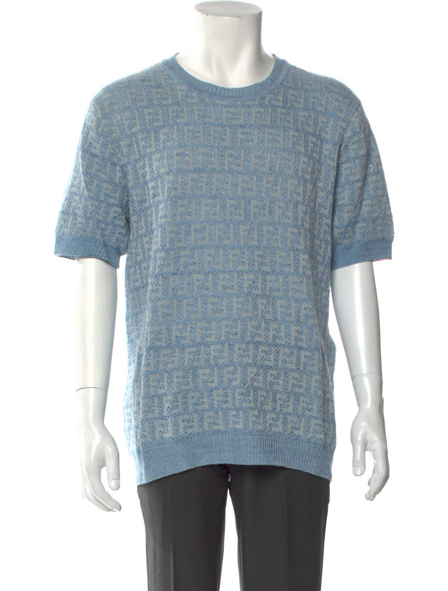 Fendi Zucca FF Logo Linen Pullover