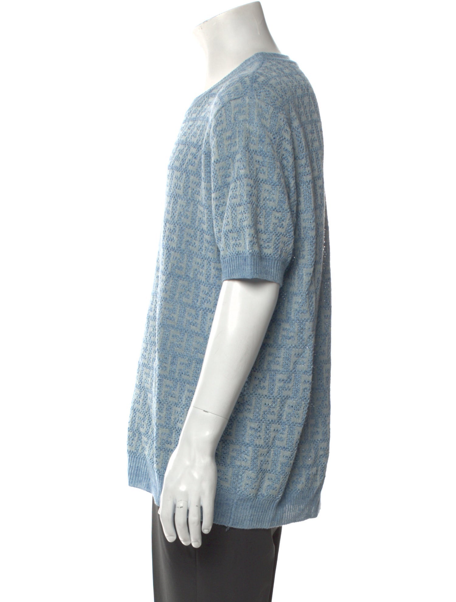 Fendi Zucca FF Logo Linen Pullover