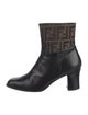 Fendi Zucca FF Logo Canvas Boots