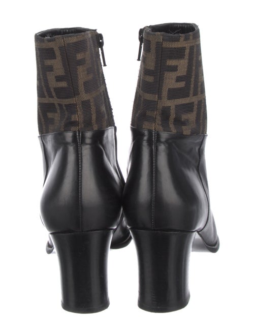Fendi Zucca FF Logo Canvas Boots